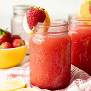 Homemade Strawberry Lemonade