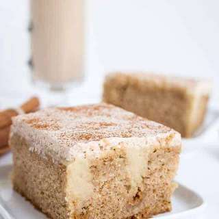 Chai Latte Poke Cake