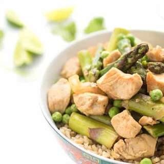 Thai Green Curry Chicken with Asparagus