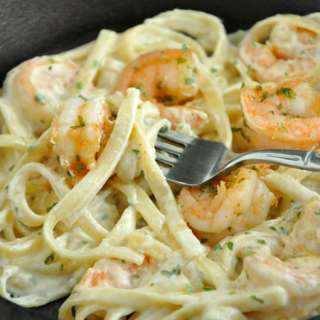 Coconut Shrimp Alfredo