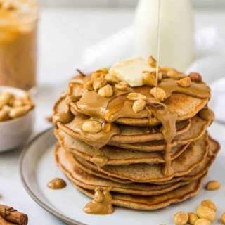 Maple Peanut Butter Pancakes