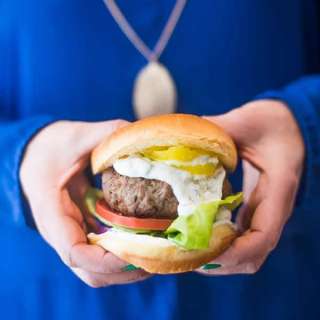 Lamb Burgers with Tzatziki Sauce