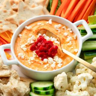 Roasted Red Pepper Feta Dip