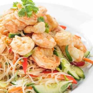 Thai Shrimp Rice Noodle Salad