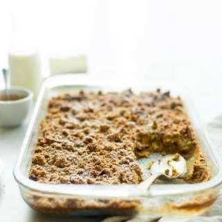 Eggnog Snickerdoodle Baked French Toast Casserole