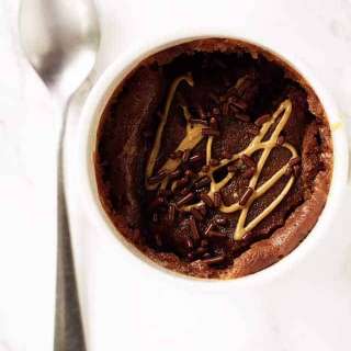 Chocolate Peanut Butter Mug Cake