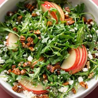 Apple Pecan Arugula Salad