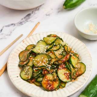 Korean Pickled Cucumbers (Oi Muchim)