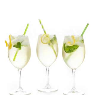 Lemon Basil White Wine Spritzer