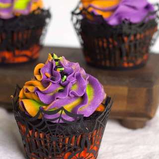 Halloween Swirled Cupcakes