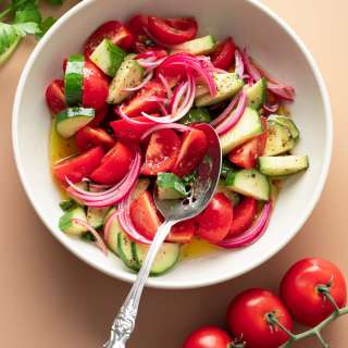 Marinated Tomato and Cucumber Salad