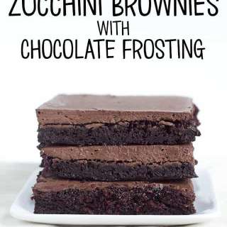 Zucchini Brownies with Chocolate Frosting