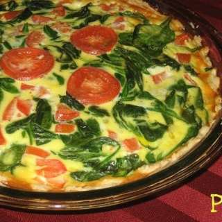 Spinach Tomato Quiche