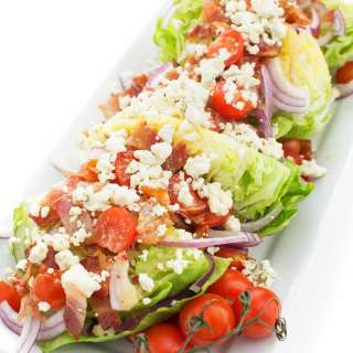 Wedge Salad with Bacon and Blue Cheese Vinaigrette