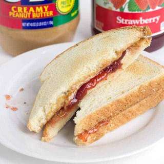 Toasted Peanut Butter and Jelly Sandwich