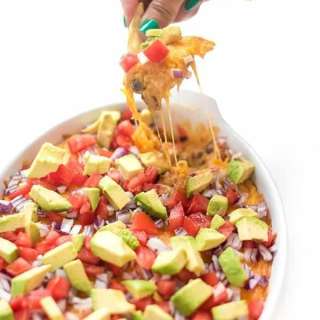Vegetarian Mexican Baked Hummus Dip