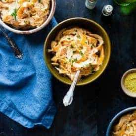 Vegan Mac and Cheese with Butternut Squash Noodles