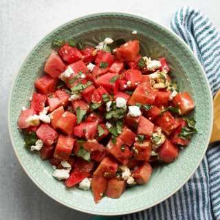 Watermelon Basil Salad