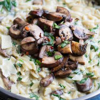 Creamy Mushroom Orzo