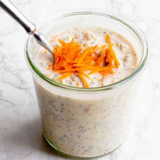 Healthy Carrot Cake Overnight Oatmeal Recipe