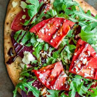 Balsamic Veggie Flatbread Pizza