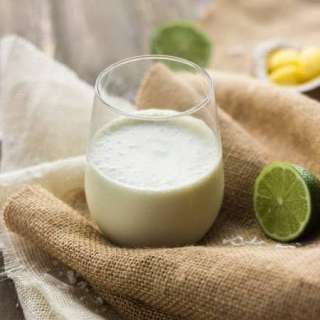 Pineapple Smoothie with Coconut Cream