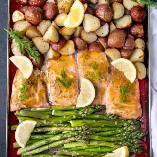 Sheet Pan Salmon with a Maple Glaze