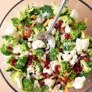 Broccoli Cauliflower Salad