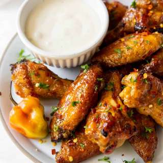 Baked Mango Habanero Chicken Wings