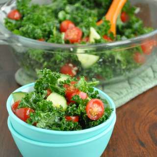 Garlicky Massaged Kale Salad with Chipotle Dressing