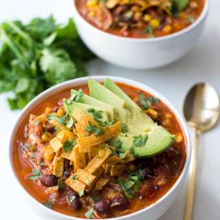 Slow Cooker Chicken Enchilada Soup