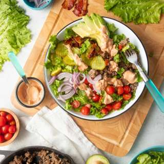 Loaded Burger Bowl with "Special Sauce" Recipe