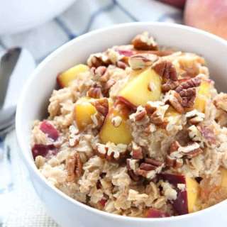 Peach Cobbler Oatmeal