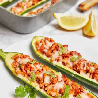 Ground Turkey Zucchini Boats
