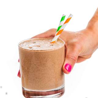 Low Carb Chocolate Peanut Butter Protein Smoothie