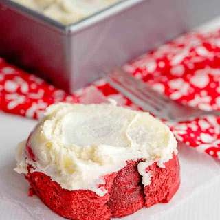 Red Velvet Cake Mix Cinnamon Rolls