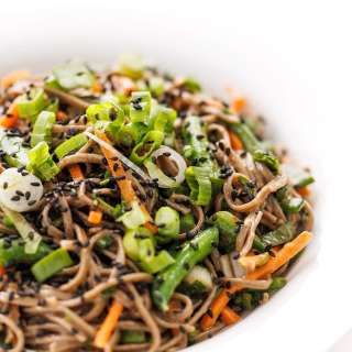 Soba Noodle Salad with Sesame Ginger Soy Vinaigrette