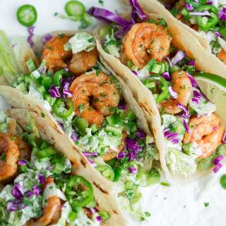 Cilantro Lime Shrimp Tacos