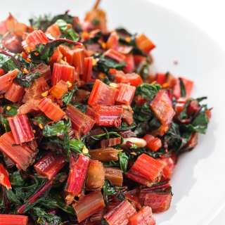 Sautéed Swiss Chard with Lemon and Garlic