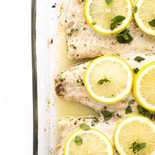 Lemon Butter Baked White Fish