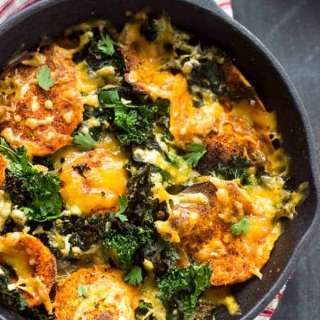 Sweet Potatoes Nachos With Kale