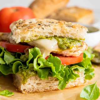 Grilled Chicken Pesto Sandwich