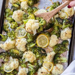Crispy Roasted Broccoli and Cauliflower