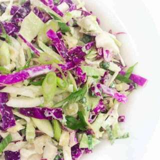 Easy Cabbage Coleslaw with Honey Lime Dressing