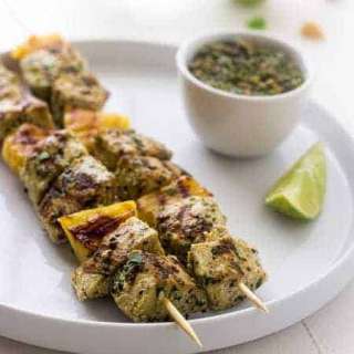 Mahi Mahi Kebabs With Macadamia Pesto