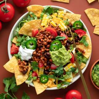 Lentil Taco Salad