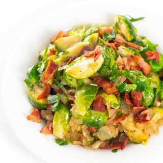 Sautéed Bacon and Brussels Sprouts