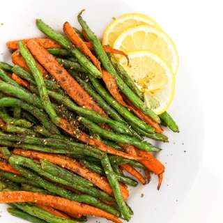 Za’atar Roasted Carrots and Green Beans