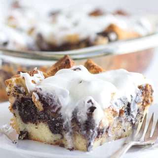 Cookies and Cream Bread Pudding