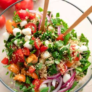 Caprese Quinoa Salad with Balsamic and Basil